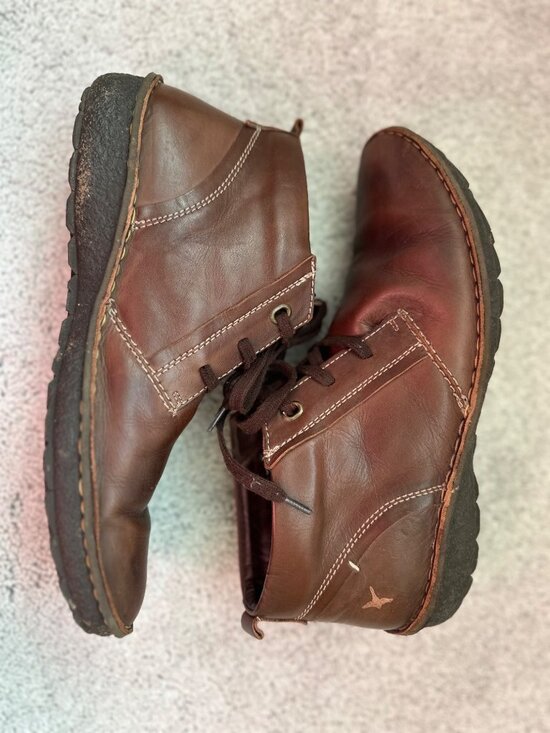 Pikolinos Mens Size 42/ US 8.5-9 Brown Leather Lace Up Ankle Boots Shoes main image 13